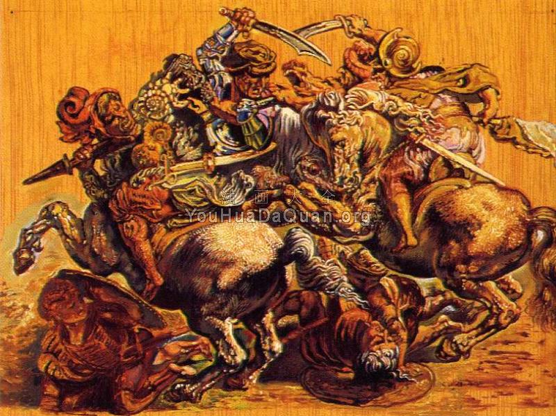 仿鲁本斯的《莱昂那多》画作 - 萨尔瓦多·达利